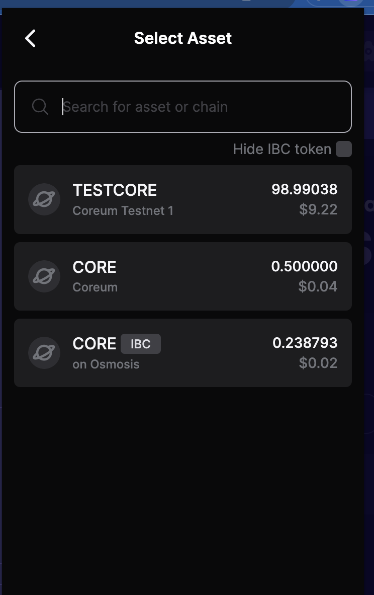 Select Asset