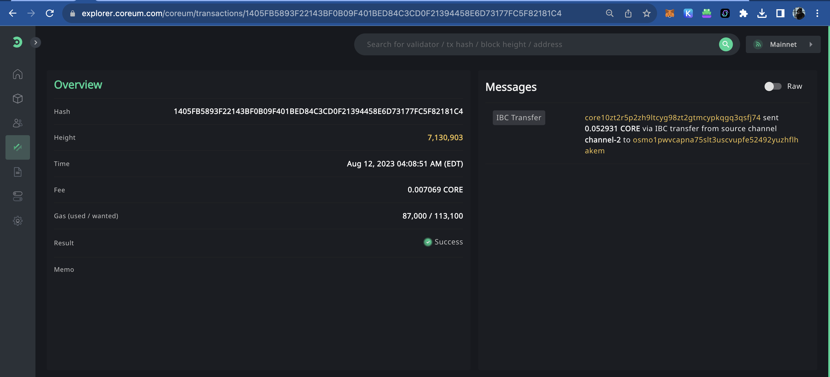 Transaction Hash